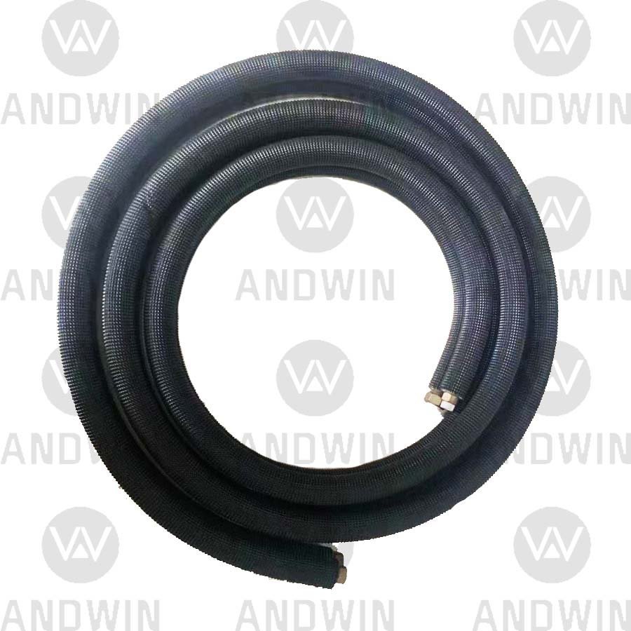 Anti-UV 1/4 1/2 3/4 3/8 AC Black PE Insulated Copper Line Set