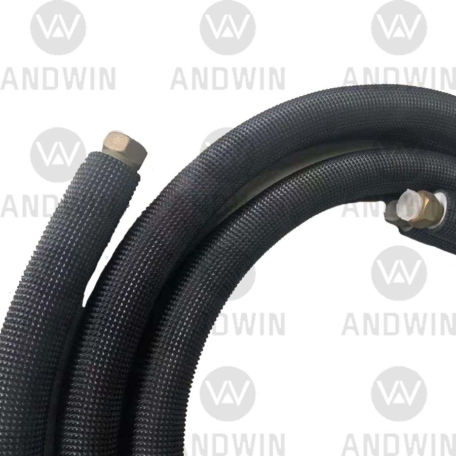 1/4 1/2 Air Conditioner Connecting Pipe Black PE Insulation Pipe